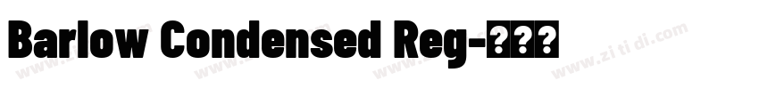 Barlow Condensed Reg字体转换